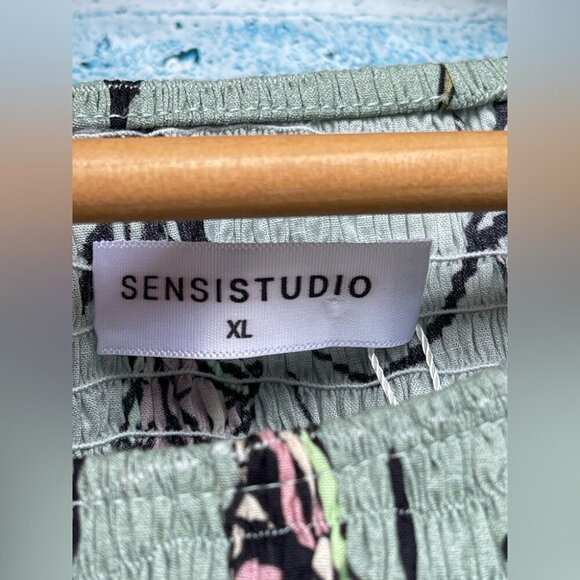 SENSI STUDIO  ELASTICIZED BODICE MAXI DRESS XL - Picture 11 of 14